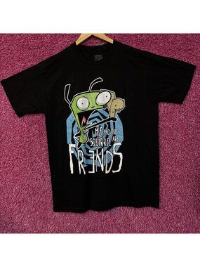 Invader Zim GIR "Me and the Squirrel Are Friends" T-Shirt XL